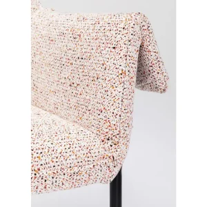 KARE Design Cadeira com braços Bess Beige Flitter Clearance