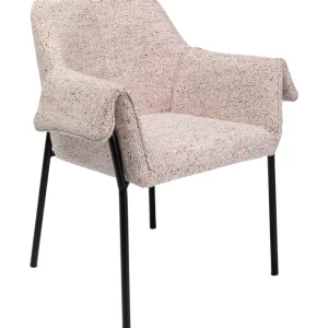 KARE Design Cadeira com braços Bess Beige Flitter Clearance