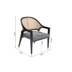 KARE Design Cadeira com braços Raja Castanho New