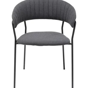 KARE Design Cadeira de braço Belle Antracite (Conjunto de 2) Fashion