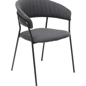 KARE Design Cadeira de braço Belle Antracite (Conjunto de 2) Fashion