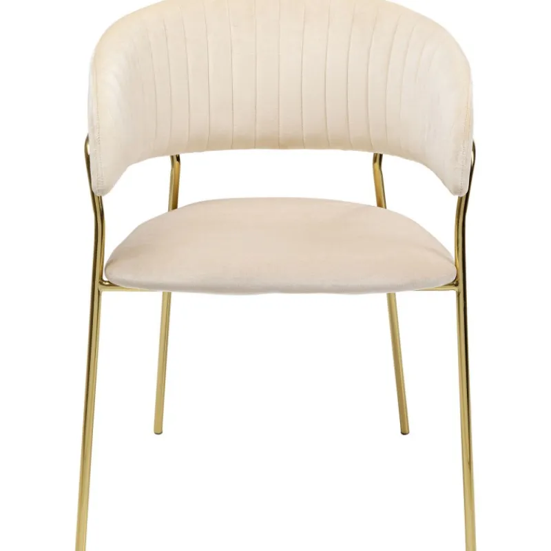 cadeira_de_braos_belle_em_0.webp KARE Design Cadeira de braços Belle em Veludo creme (Conjunto de 2) New