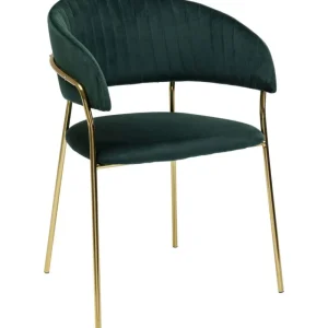 KARE Design Cadeira de braços Belle em Veludo Verde (Conjunto de 2) Outlet