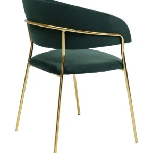 KARE Design Cadeira de braços Belle em Veludo Verde (Conjunto de 2) Outlet