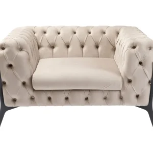 KARE Design Cadeira de braços Bellissima Velvet Beige New
