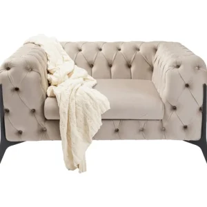 KARE Design Cadeira de braços Bellissima Velvet Beige New
