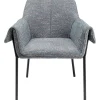 KARE Design Cadeira de braços Bess Grey Flitter Outlet