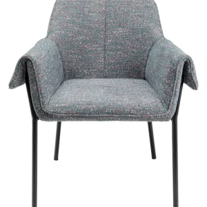 KARE Design Cadeira de braços Bess Grey Flitter Outlet