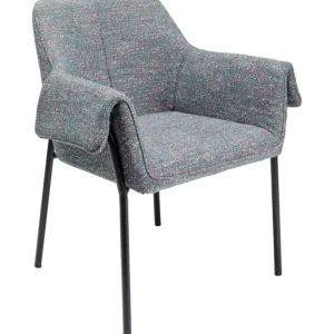 KARE Design Cadeira de braços Bess Grey Flitter Outlet