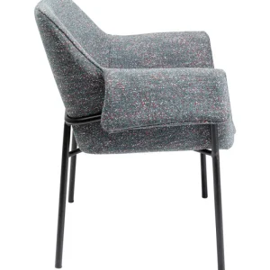 KARE Design Cadeira de braços Bess Grey Flitter Outlet