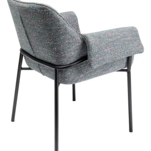 KARE Design Cadeira de braços Bess Grey Flitter Outlet