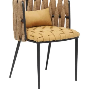 KARE Design Cadeira de braços Cheerio Amarela incl. Almofada Clearance