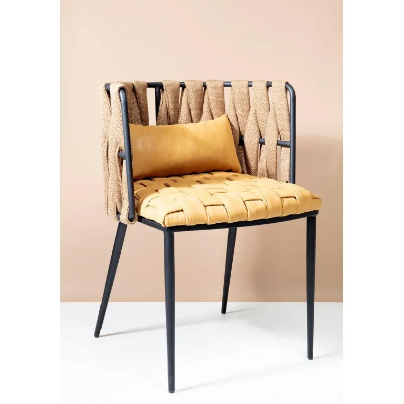 cadeira_de_braos_cheerio__7.webp KARE Design Cadeira de braços Cheerio Amarela incl. Almofada Clearance