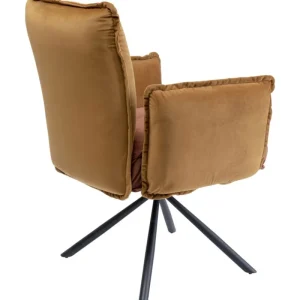 KARE Design Cadeira de braços Chelsea Castanha Hot
