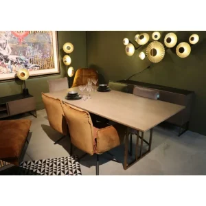 KARE Design Cadeira de braços Chelsea Castanha Hot