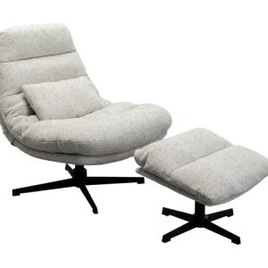 KARE Design Cadeira de braços giratória e apoio para os pés Columbia Discount