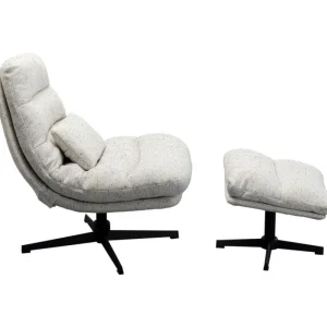 KARE Design Cadeira de braços giratória e apoio para os pés Columbia Discount