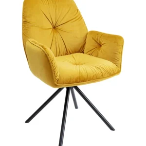 KARE Design Cadeira de braços Mila Amarela Best