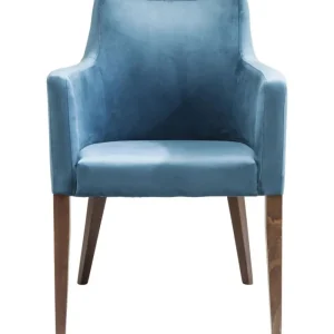 KARE Design Cadeira de braços Mode em veludo Petróleo Best