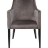 KARE Design Cadeira de braços Mode em veludo Cinzento Sale