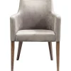 KARE Design Cadeira de braços Mode em veludo Cinzento Hot