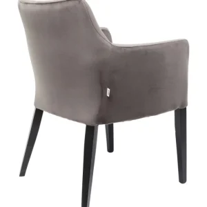 KARE Design Cadeira de braços Mode em veludo Cinzento Sale