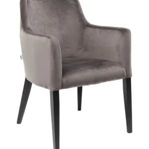 KARE Design Cadeira de braços Mode em veludo Cinzento Sale