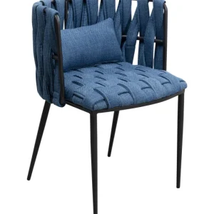 KARE Design Cadeira de braços Saluti Azul Online