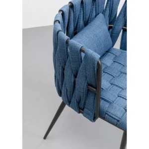 KARE Design Cadeira de braços Saluti Azul Online