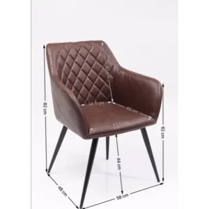 KARE Design Cadeira de braços San Remo Hot