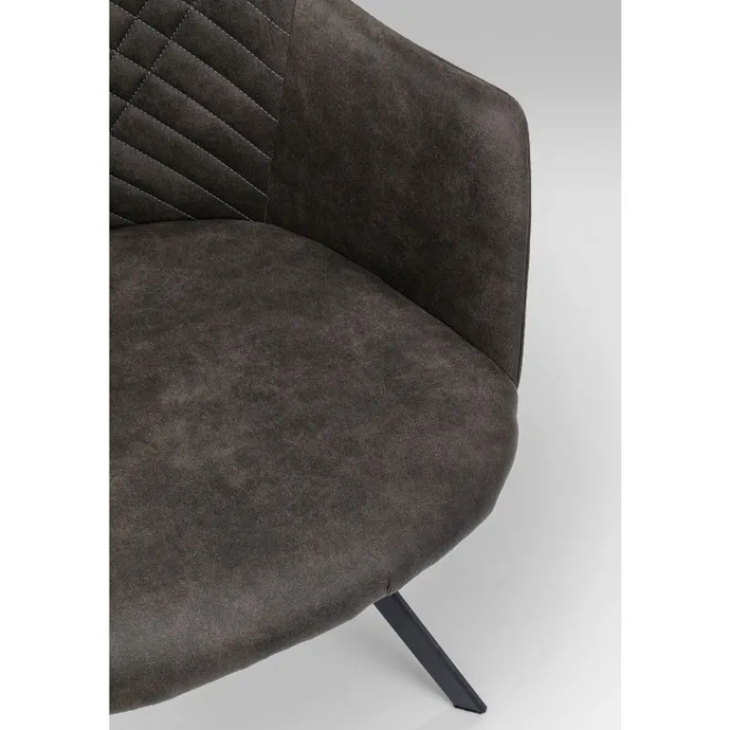 cadeira_giratria_coco_ant_1.webp KARE Design Cadeira giratória Coco antracite Fashion