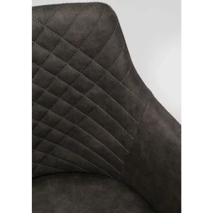 KARE Design Cadeira giratória Coco antracite Fashion