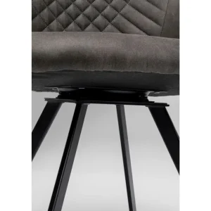 KARE Design Cadeira giratória Coco antracite Fashion