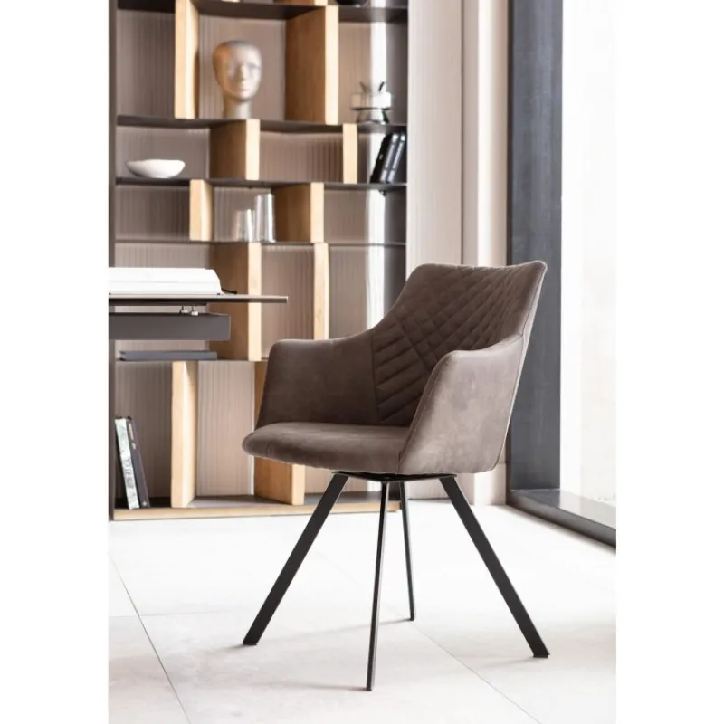 cadeira_giratria_coco_ant_8.webp KARE Design Cadeira giratória Coco antracite Fashion