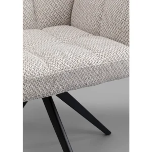 KARE Design Cadeira giratória Thinktank cinza New