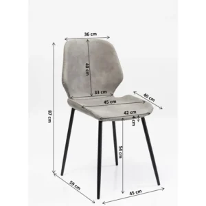 KARE Design Cadeira Honey Moon Cinzenta New