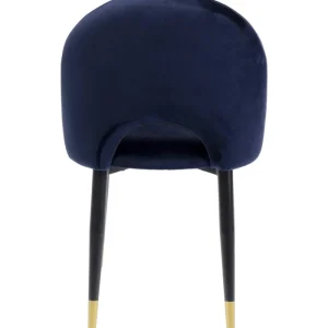 KARE Design Cadeira Iris em Veludo Azul (Conjunto de 2) Sale