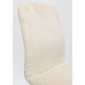KARE Design Cadeira Lara Cord Creme Hot