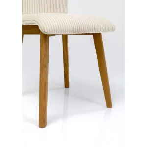 KARE Design Cadeira Lara Cord Creme Hot