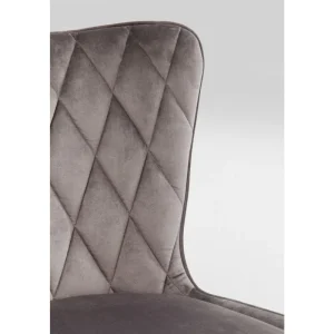 KARE Design Cadeira Marshall em veludo Cinzento New
