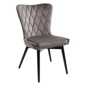 KARE Design Cadeira Marshall em veludo Cinzento New