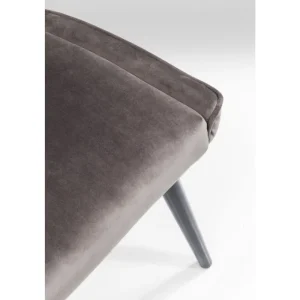 KARE Design Cadeira Marshall em veludo Cinzento New