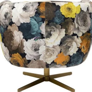 KARE Design Cadeira Rotativa Peony Amarela Online