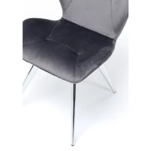 KARE Design Cadeira Viva Cinzenta Cromado Online