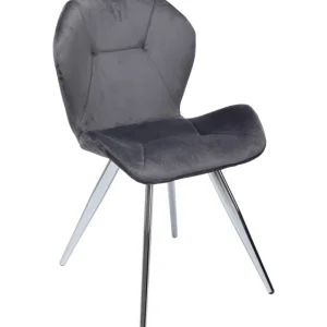 KARE Design Cadeira Viva Cinzenta Cromado Online
