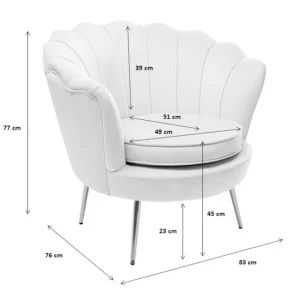 KARE Design Cadeirões Water Lily fuchsia Fashion