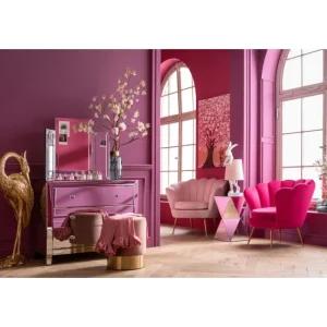 KARE Design Cadeirões Water Lily fuchsia Fashion