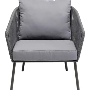 KARE Design Cadeirão com apoio Elba Cinzento Online