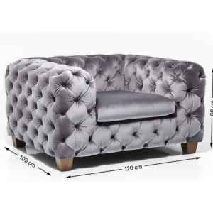 KARE Design Cadeirão Desire Cinzento Online