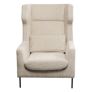 KARE Design Cadeirão e apoio para os pés Quinn bege Sale